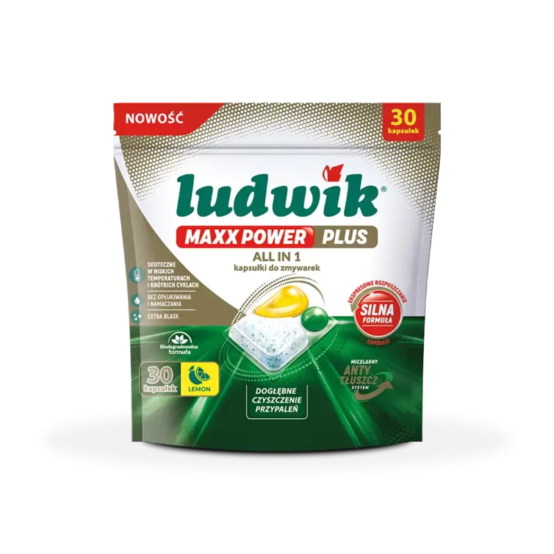 Ludwik-kapsulki-do-zmywarek-All-in-1-Maxx-Power-Plus-30-sztuk