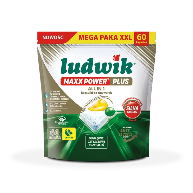 Ludwik-kapsulki-do-zmywarek-All-in-1-Maxx-Power-Plus-60-szt