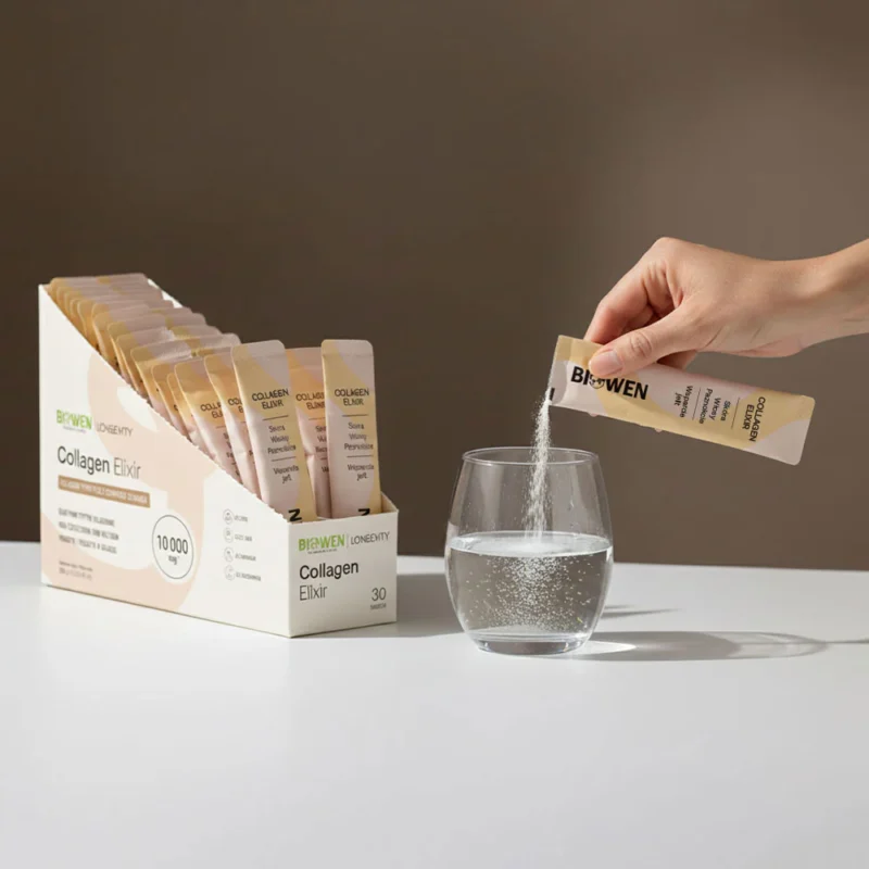 Opatentowane-formuly-Specjalistyczne-formy-Ekstrakty-roslinne-Specjalne-skladniki-Collagen-Elixir-Biowen-30-saszetek